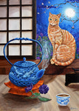 Blue Moon Tea Original Painting Laura Milnor Iverson Official Site