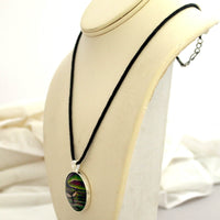 Killer Whale Tail in Aurora Borealis Pendant Laura Milnor Iverson Official Site