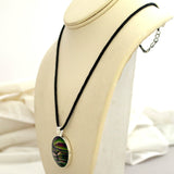 Killer Whale Tail in Aurora Borealis Pendant Laura Milnor Iverson Official Site