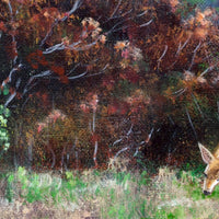 Deer on a Hilltop Vista Original Painting - Prints Available