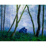 Black Bears in the Mist Original Painting