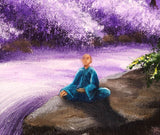 Buddha Between Heaven and Earth Original Painting - Laura Milnor Iverson Official Site