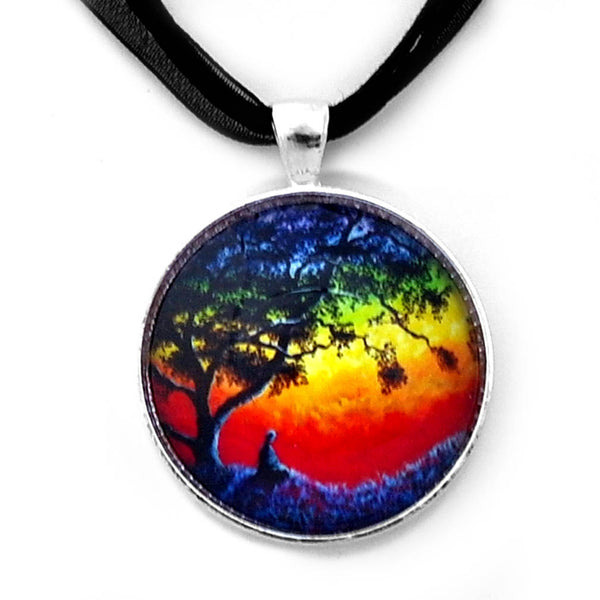 Opening the Chakras Meditation Handmade Pendant - Laura Milnor Iverson Official Site