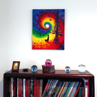 Evening Chakra Meditation Original Painting - Laura Milnor Iverson Official Site