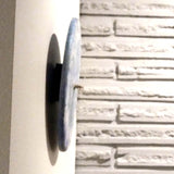 Original Painted 8 Inch Wall Clock Abalone Swirl