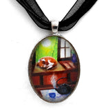 Spring Morning Tea Handmade Pendant Necklace - Laura Milnor Iverson Official Site