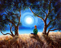 Fox Spirit Meditation Original Painting - Laura Milnor Iverson Official Site