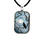 Raven in Denim Blue Handmade Pendant Laura Milnor Iverson Official Site
