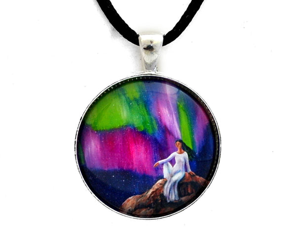 The Aurora of Compassion Handmade Pendant Laura Milnor Iverson Official Site