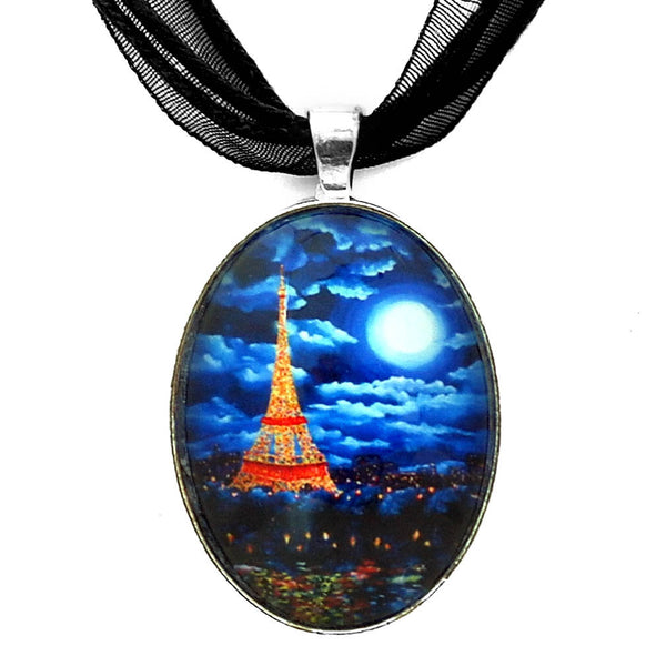 Midnight in Paris Handmade Pendant Necklace - Laura Milnor Iverson Official Site