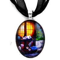 Sunrise in Moon Window Handmade Pendant Laura Milnor Iverson Official Site