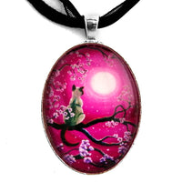 Magenta Morning Sakura Handmade Pendant Laura Milnor Iverson Official Site