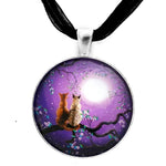 Plum Blossoms in Pale Moonlight Handmade Pendant Laura Milnor Iverson Official Site