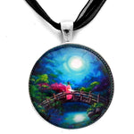 Star Gazing on Moon Bridge Handmade Pendant Laura Milnor Iverson Official Site