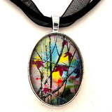 Autumn Leaves Handmade Pendant Necklace - Laura Milnor Iverson
