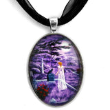 Lenore in Lavender Handmade Pendant Laura Milnor Iverson Official Site