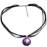 Plum Blossoms in Pale Moonlight Handmade Pendant Laura Milnor Iverson Official Site