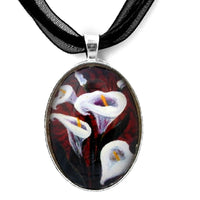 Gothic Calla Lilies Handmade Pendant Laura Milnor Iverson Official Site