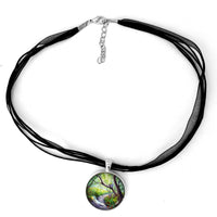 Nasturtiums on a Spring Morning Handmade Pendant Laura Milnor Iverson Official Site