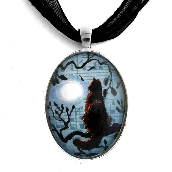 Midnight Rhapsody in Blue Handmade Pendant Laura Milnor Iverson Official Site