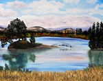 Los Gatos Lake Original Oil Painting - Laura Milnor Iverson Official Site
