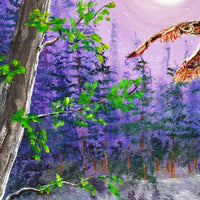 Luna's Flight Original Painting - Laura Milnor Iverson - SOLD - Prints Available