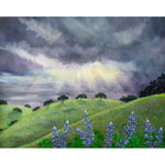 Lupines After a Spring Storm Original Painting - Laura Milnor Iverson Official Site