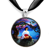 Miko and Cat Meditation Handmade Pendant - Laura Milnor Iverson Official Site