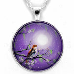Singing Her Melody to the Night Handmade Pendant Laura Milnor Iverson Official Site
