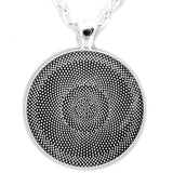 Medicine Buddha By A Waterfall Handmade Round Pendant Laura Milnor Iverson Official Site