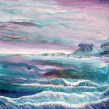 Waves at Depoe Bay Original Painting Laura Milnor Iverson Oregon Seascape