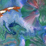 Koi Pond and Water Lilies Dream Original Painting - SOLD - Prints Available