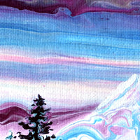 Sunset Over Frog Lake Original Painting Laura Milnor Iverson