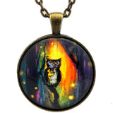Owl and Fireflies Pendant Necklace - Laura Milnor Iverson Official Site
