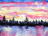 Easter Sunrise in the Pacific Northwest Original Painting Laura Milnor Iverson Official Site