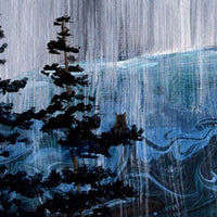 Rain in the Pacific Northwest Autumn Original Painting Laura Milnor Iverson