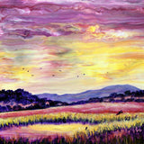 Sunset Over the Wetlands William L Finley National Refuge Corvallis Oregon Landscape Painting