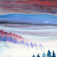 Fir Trees Sleep in a Bed of Stars Original Painting Laura Milnor Iverson