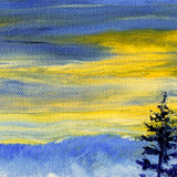 Pacific Northwest Twilight Original Painting