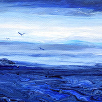 Blue Seascape Original Painting - Laura Milnor Iverson Official Site