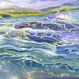 Lightning Brewing Over the Sea Original Painting Laura Milnor Iverson Official Site