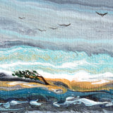 Moody Afternoon at the Shore Original Painting Laura Milnor Iverson Official Site