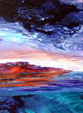 Calm Radiance Original Painting Laura Milnor Iverson Oregon Coast Ocean Seascape
