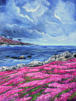 Seals at Pacific Grove Original Painting Monterey California Seascape