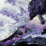 Wave Crashing in a Purple Sea Original Painting Laura Milnor Iverson Official Site
