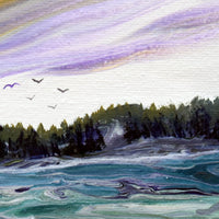 Sailing into the Amethyst Sea Original Painting Laura Milnor Iverson Official Site