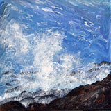 Crashing Wave at the Oregon Coast Original Painting - Laura Milnor Iverson Official Site