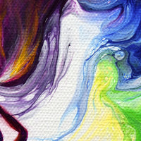 Violet Flame Tara Original Painting - Laura Milnor Iverson Official Site