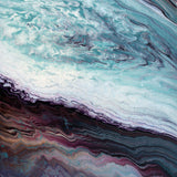 Whirling Sea Original Pour Painting Square Seascape