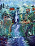 I Dream of Multnomah Falls Original Painting Oregon Waterfall Pacific Northwest